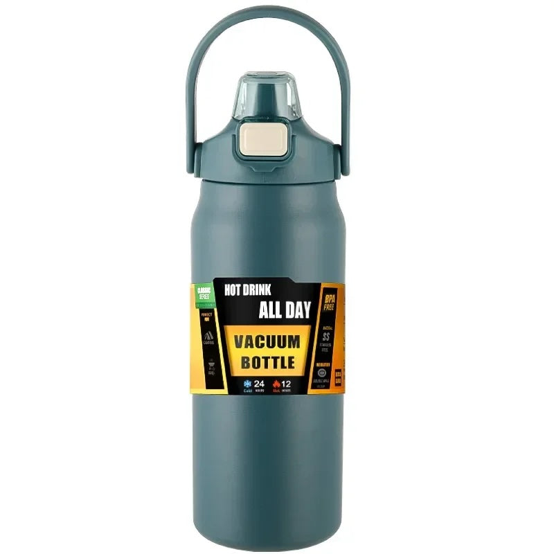 304 Stainless Steel Insulated Water Bottle with Straw – Hot & Cold