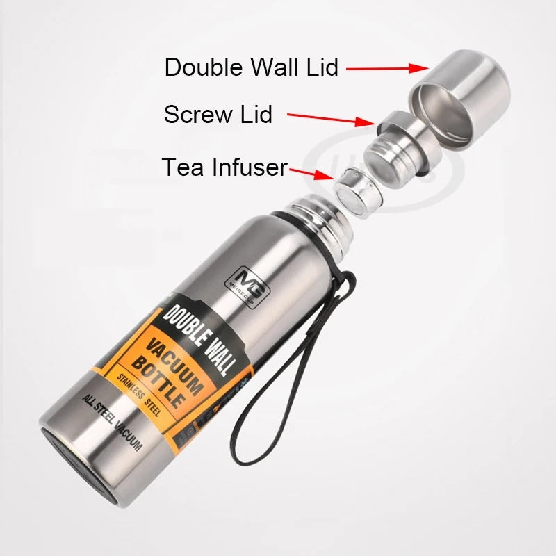 Upors Large Thermos Bottle – 500ml to 1500ml Insulated Flask
