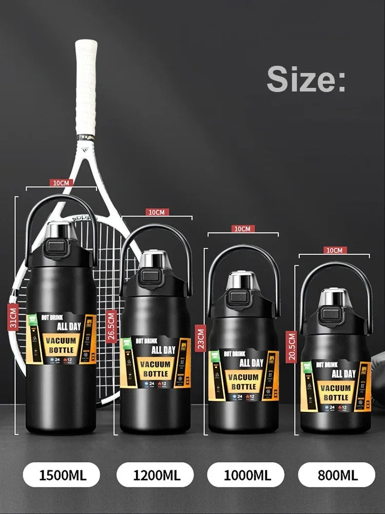 304 Stainless Steel Insulated Water Bottle with Straw – Hot & Cold