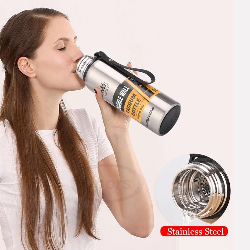 Upors Large Thermos Bottle – 500ml to 1500ml Insulated Flask
