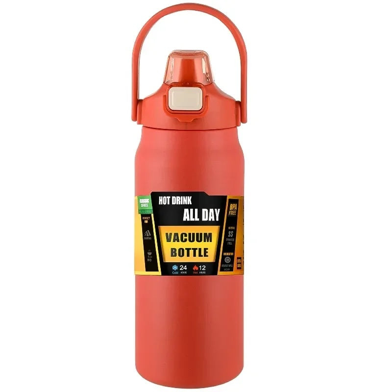 304 Stainless Steel Insulated Water Bottle with Straw – Hot & Cold