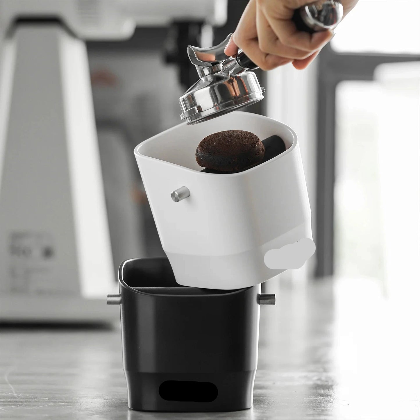MHW-3Bomber Coffee Knock Box – 1.2L Square Design | Anti-Slip