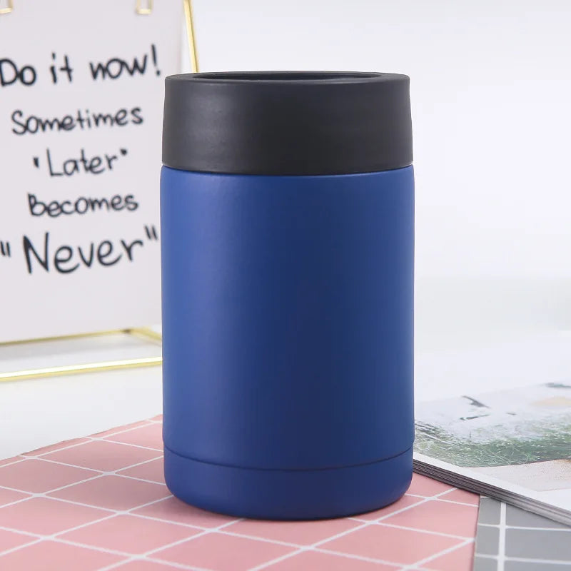 12oz Stainless Steel Beer Cooler with Opener – Insulated