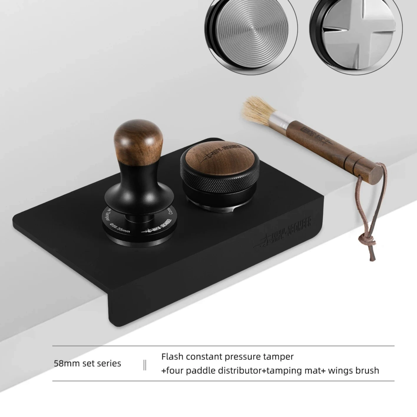 MHW-3Bomber Tamper – 30lb Spring for 51/53/58mm Espresso