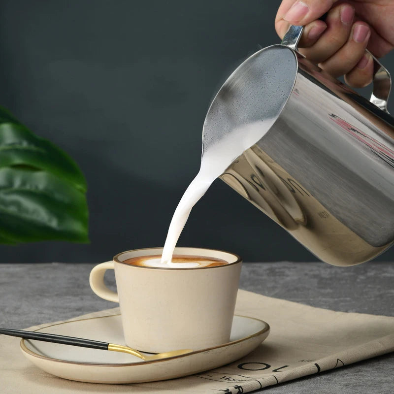 Stainless Steel Milk Frothing Jug – Barista Pitcher | CoffeeGuys