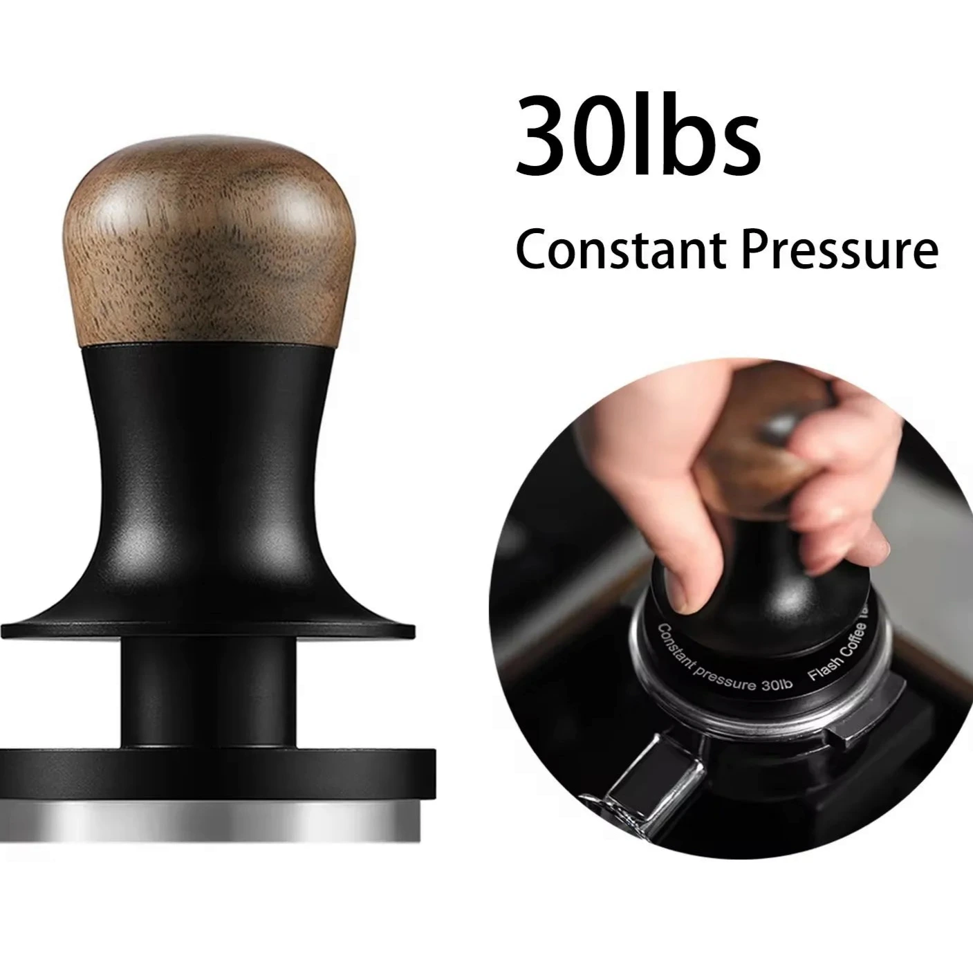 MHW-3Bomber Tamper – 30lb Spring for 51/53/58mm Espresso