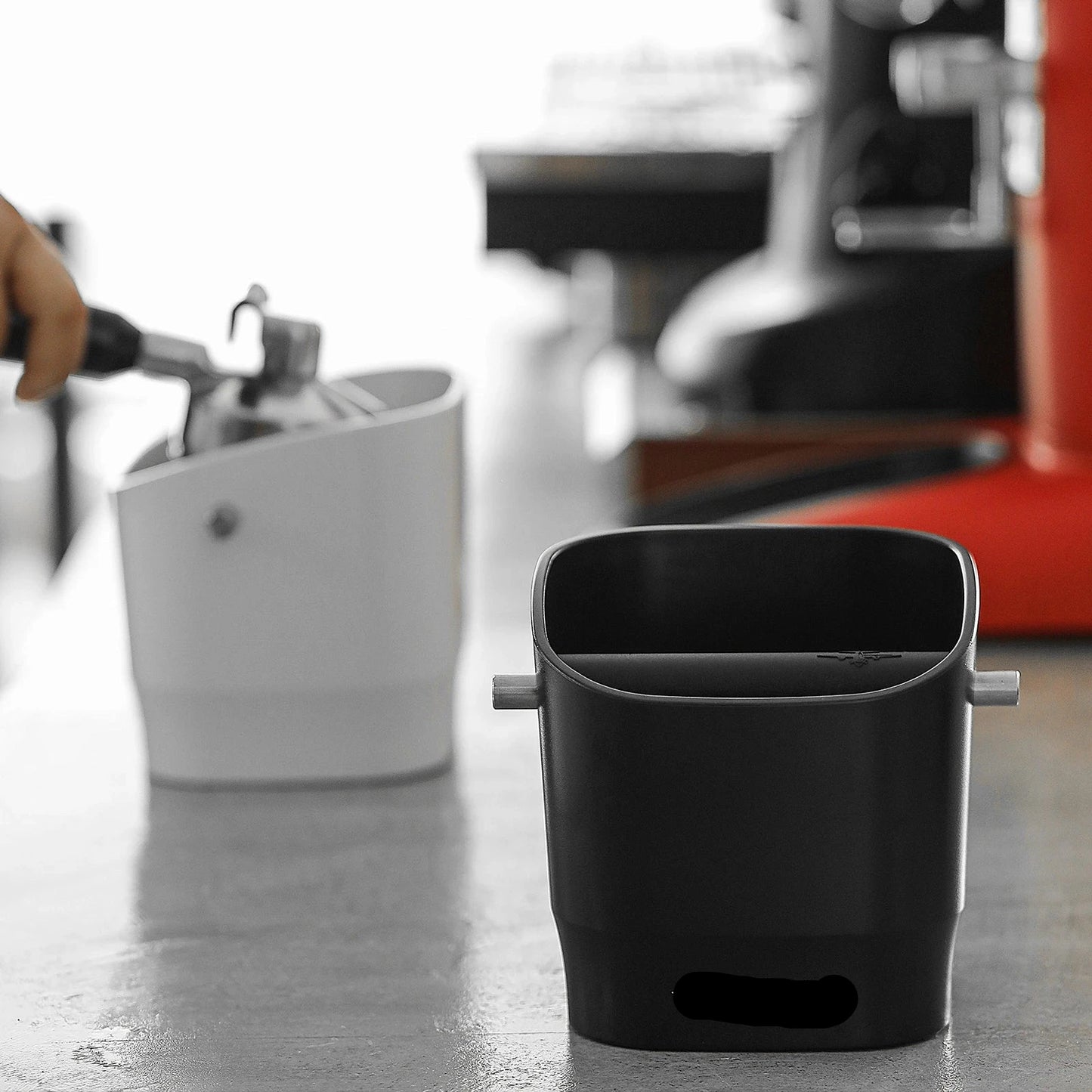 MHW-3Bomber Coffee Knock Box – 1.2L Square Design | Anti-Slip