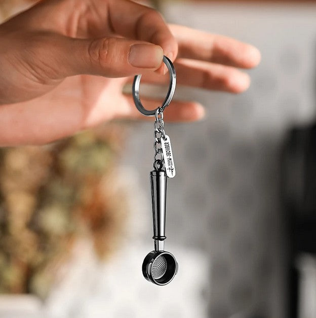 Coffee Keychain Gift – Mini Espresso Souvenir | MHW-3Bomber