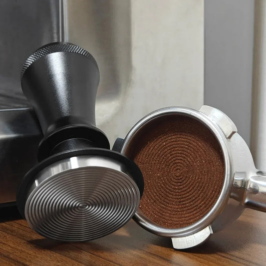 Spring Loaded 58mm Espresso Tamper – Ripple Base | 30lbs Pressure
