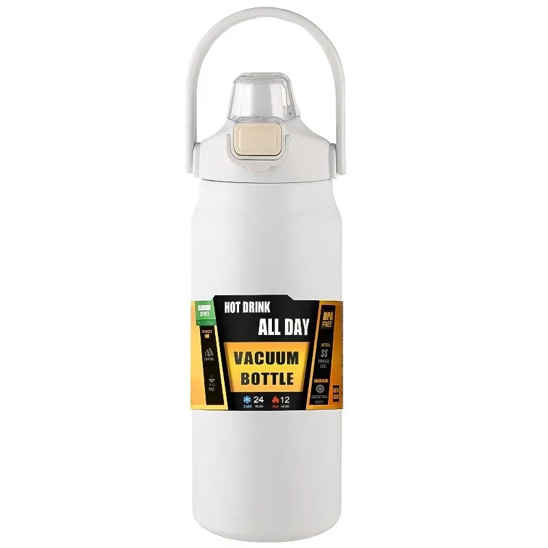 304 Stainless Steel Insulated Water Bottle with Straw – Hot & Cold