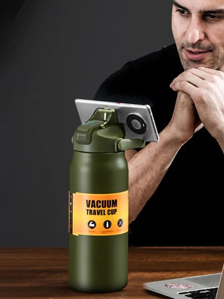 304 Stainless Steel Insulated Water Bottle with Straw – Hot & Cold