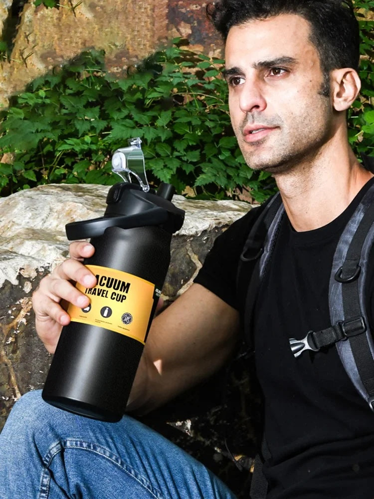 304 Stainless Steel Insulated Water Bottle with Straw – Hot & Cold