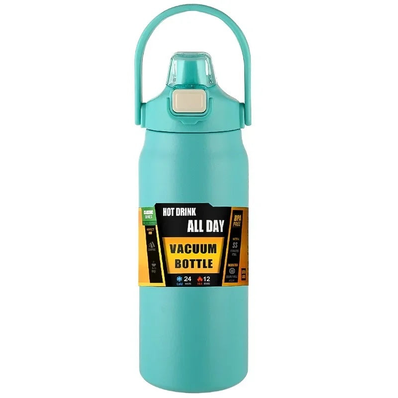 304 Stainless Steel Insulated Water Bottle with Straw – Hot & Cold
