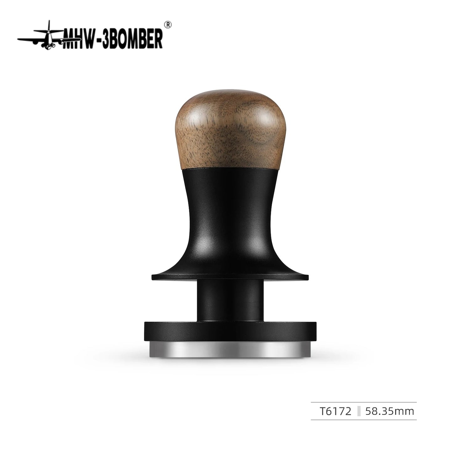 Spring-Loaded Espresso Tamper – 30lb | 51–58mm Barista Tool