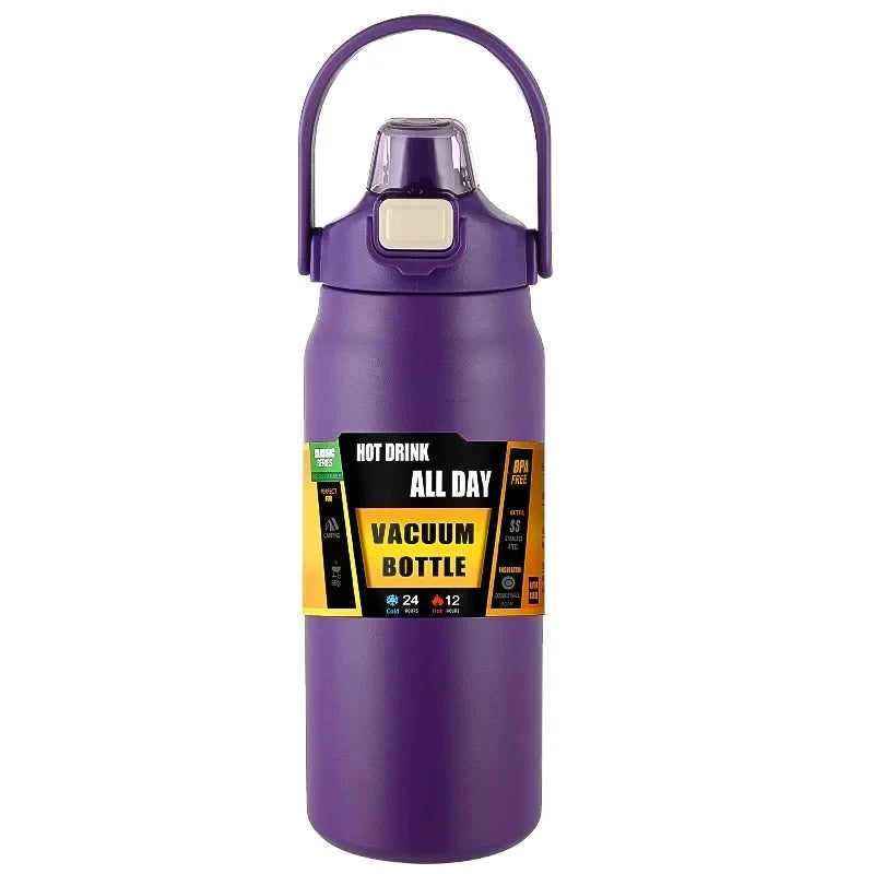 304 Stainless Steel Insulated Water Bottle with Straw – Hot & Cold