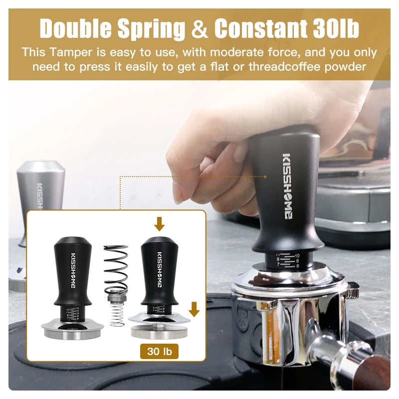 Constant Pressure Tamper - Double Spring Coffee Tamper