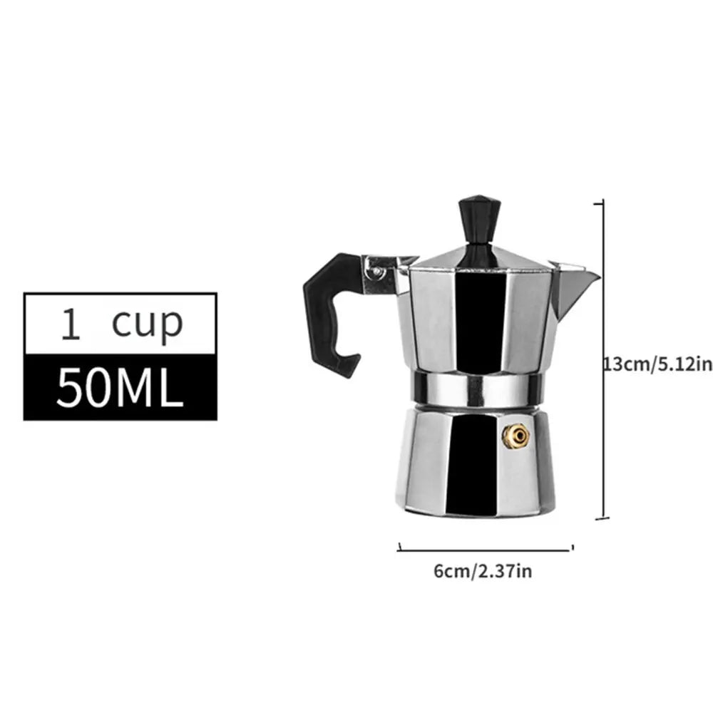 Italian Moka Pot – Aluminum Octagonal Coffee & Tea Kettle