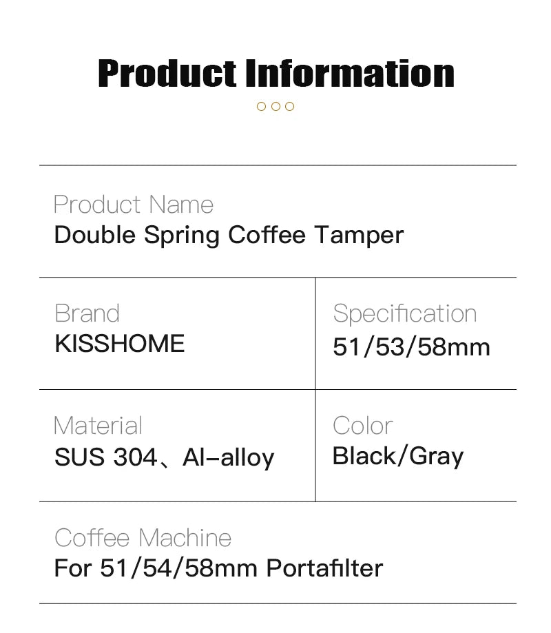 Professional 30lb Espresso Tamper for Breville – Spring-Loaded