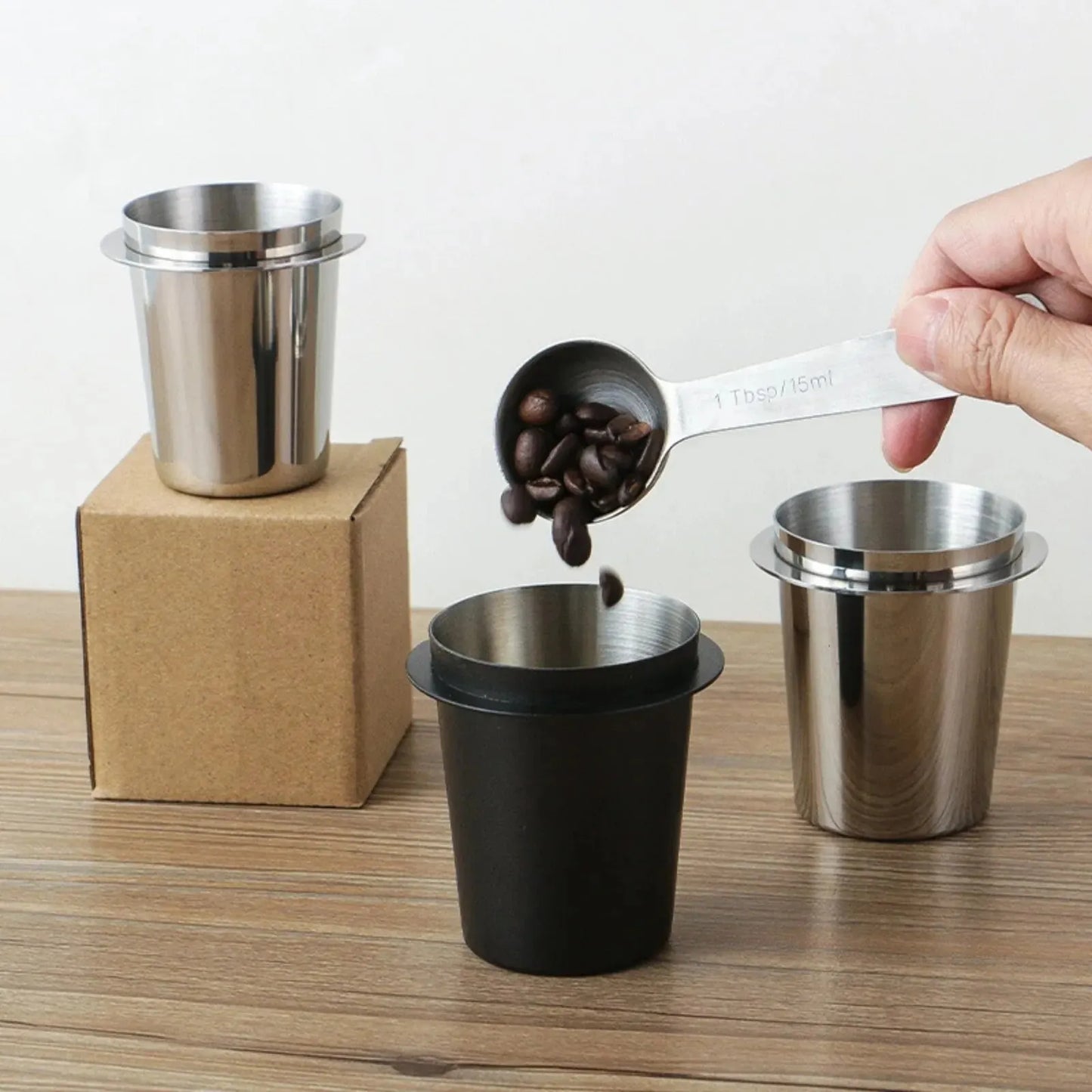 Stainless Steel Espresso Dosing Cup – 51/53/58mm Sizes Available
