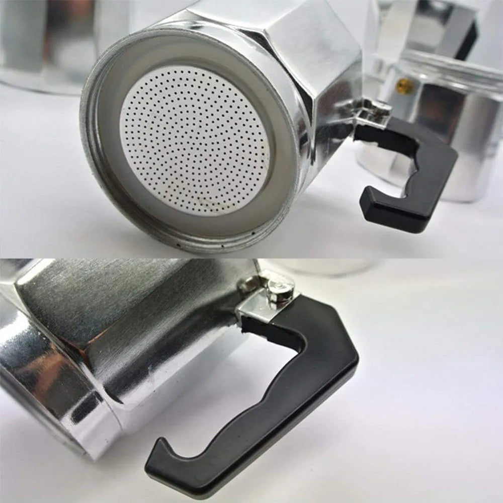 Italian Moka Pot – Aluminum Octagonal Coffee & Tea Kettle