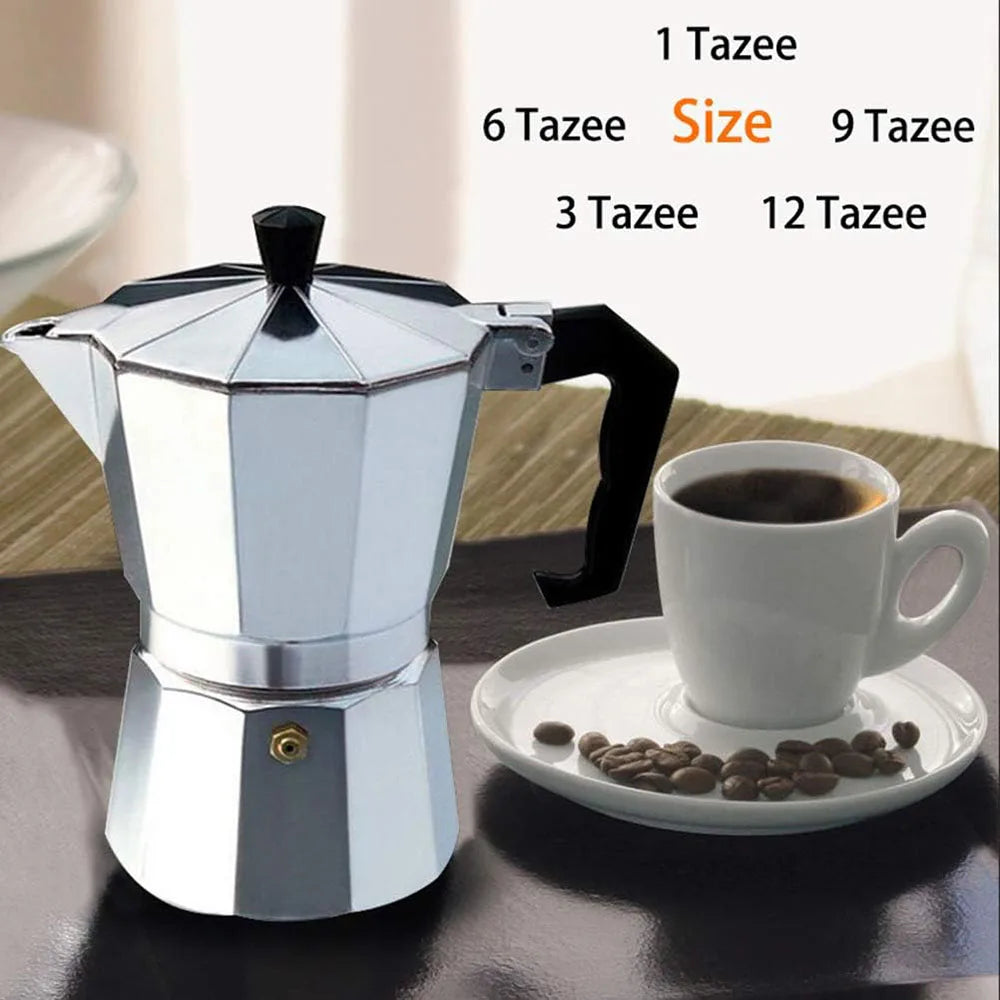Italian Moka Pot – Aluminum Octagonal Coffee & Tea Kettle