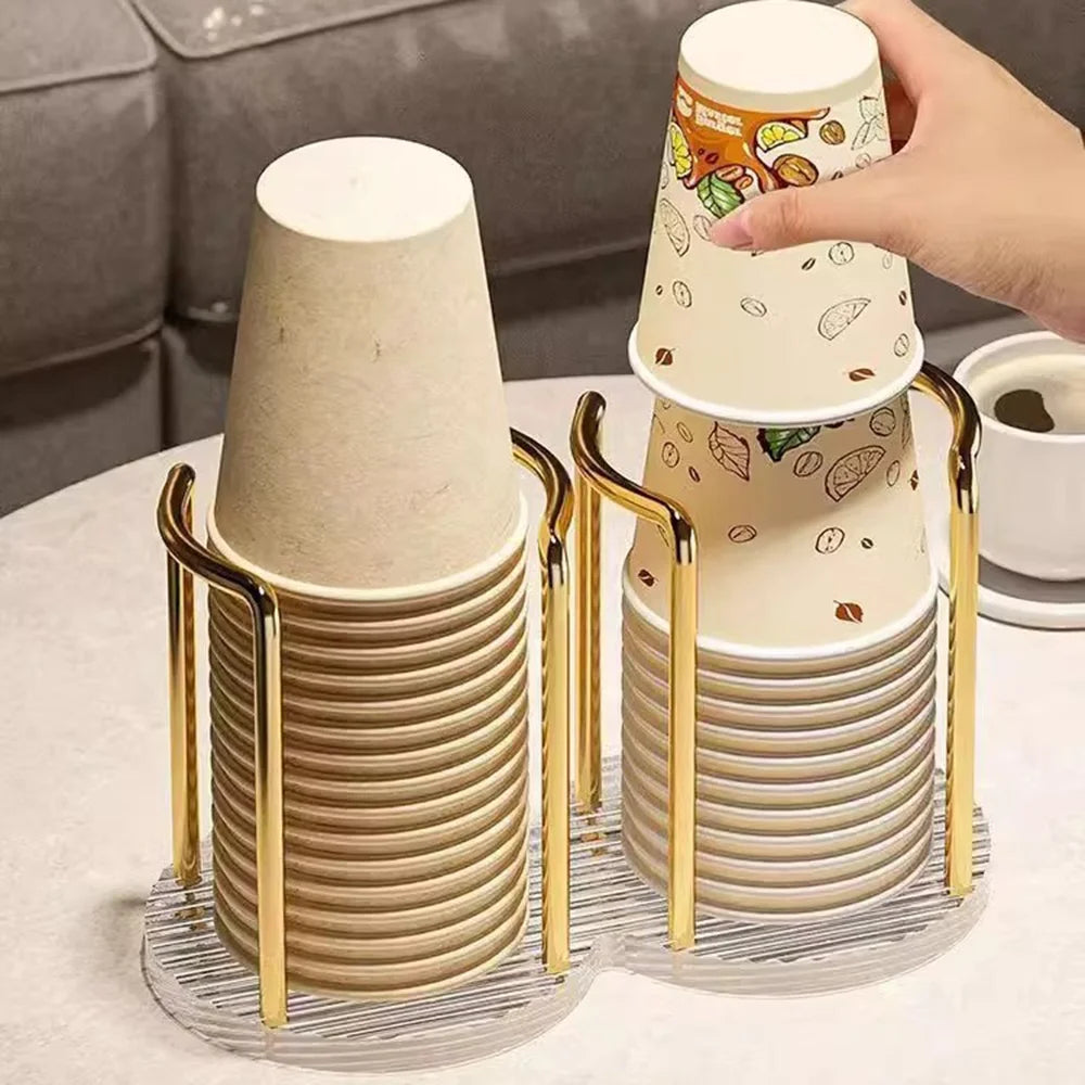 Disposable Cup Holder Rack – Tea & Water Cup Organizer