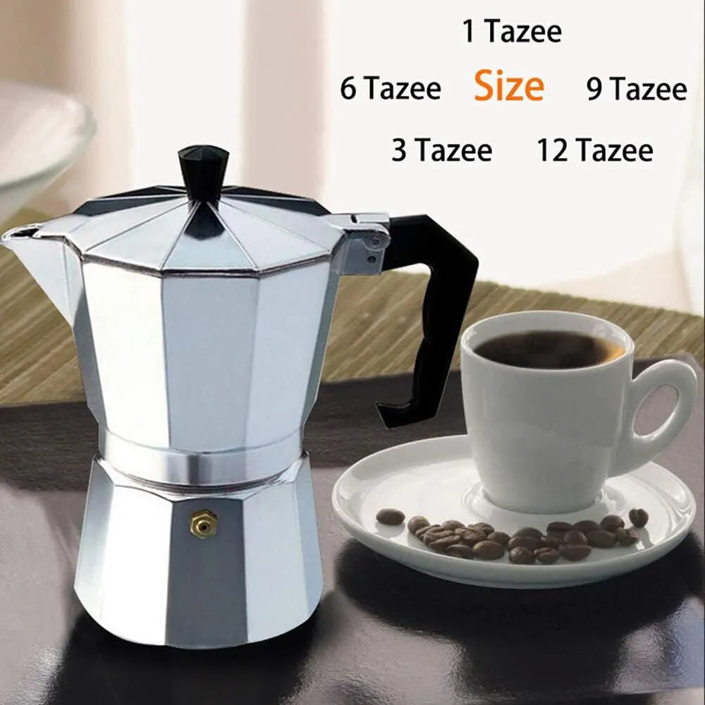 Italian Moka Pot – Aluminum Octagonal Coffee & Tea Kettle