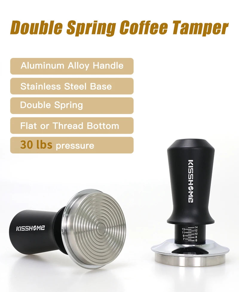 Professional 30lb Espresso Tamper for Breville – Spring-Loaded