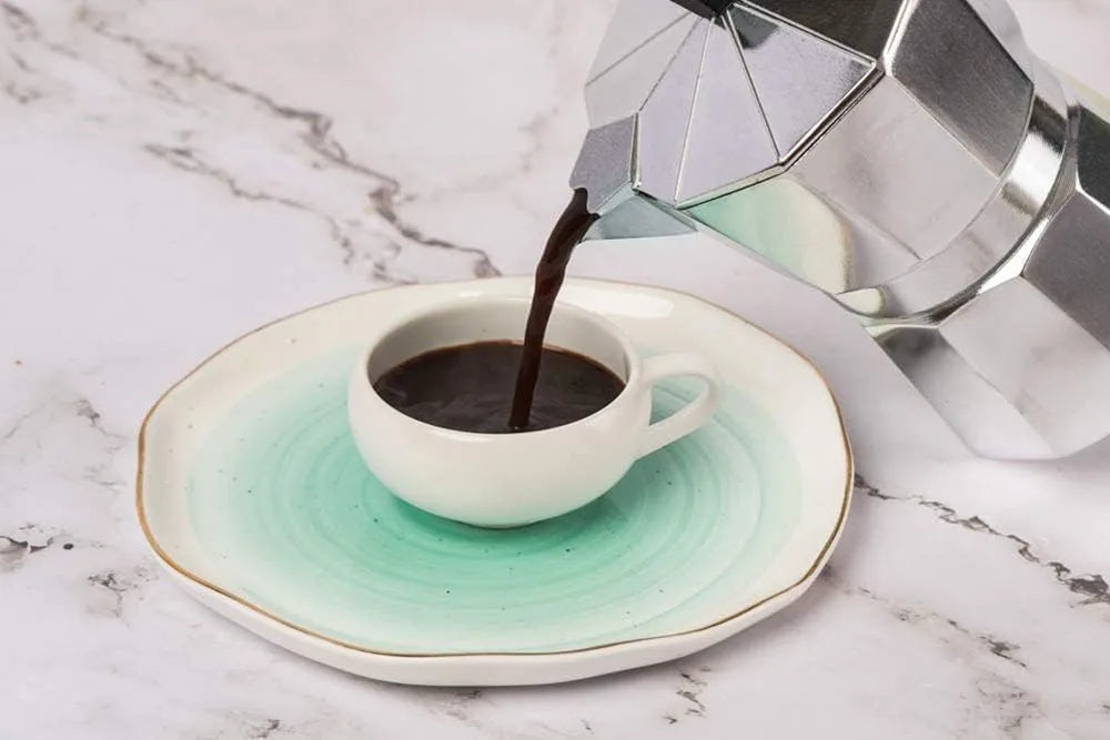Italian Moka Pot – Aluminum Octagonal Coffee & Tea Kettle