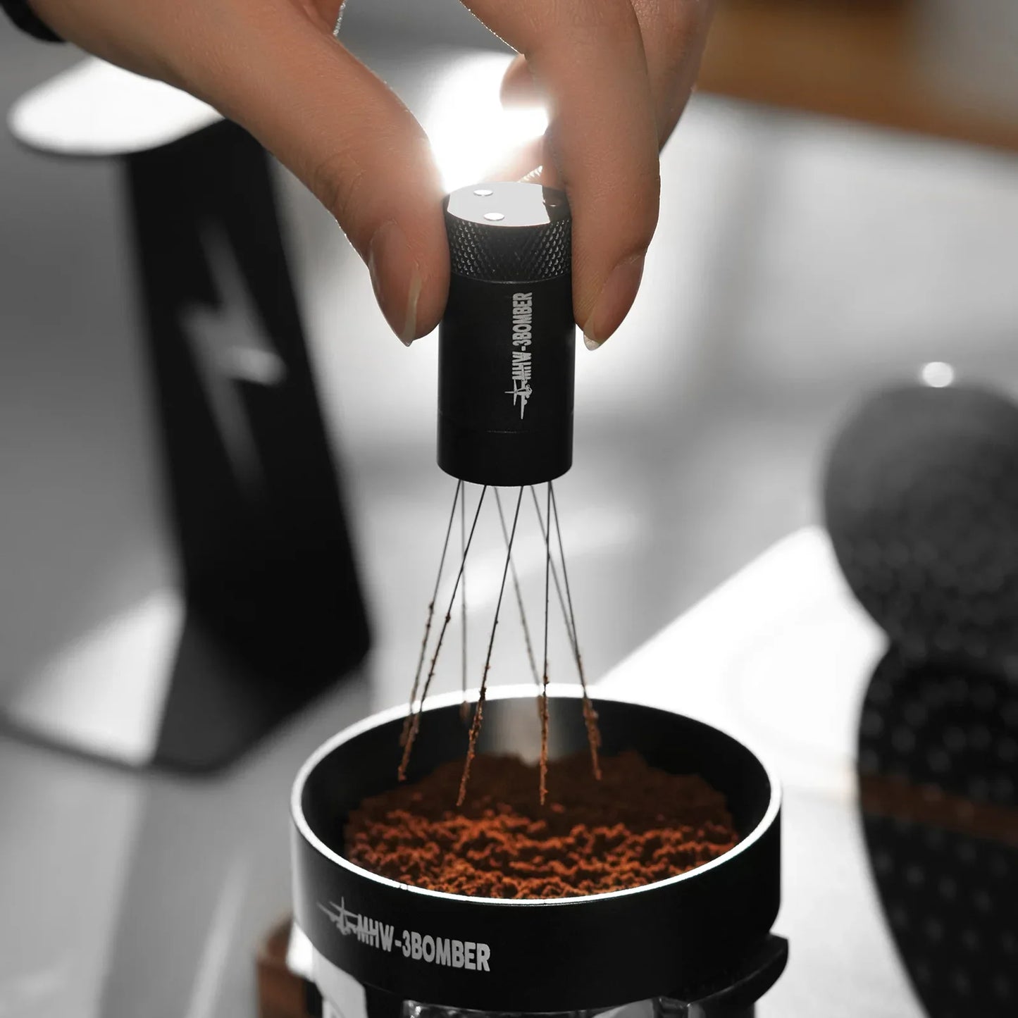 MHW-3Bomber Espresso Stirrer – WDT Tool with Magnetic Stand