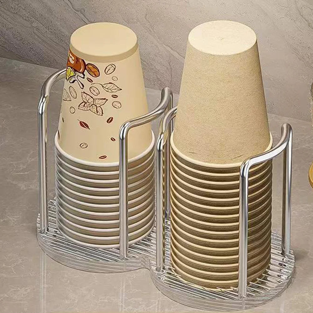 Disposable Cup Holder Rack – Tea & Water Cup Organizer