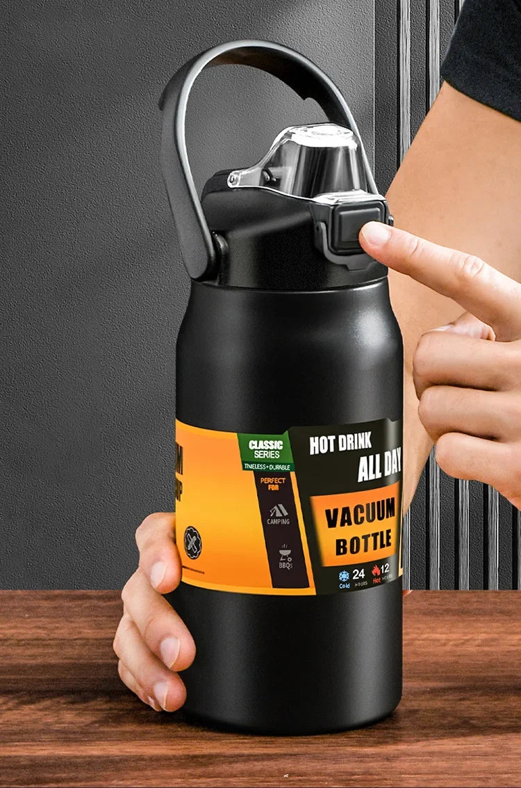 Outdoor Thermos Tumbler – 304 Stainless Steel with Straw