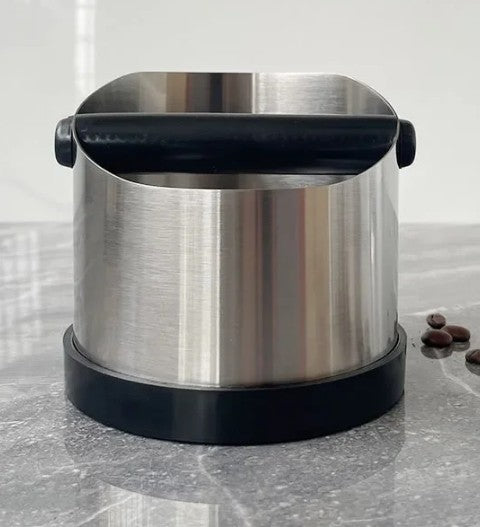 Stainless Steel Coffee Knock Box – Non-Slip, Easy Clean