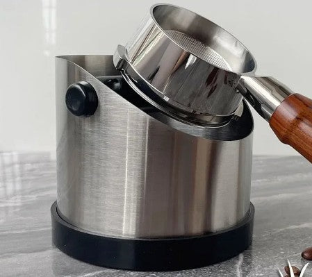 Stainless Steel Coffee Knock Box – Non-Slip, Easy Clean