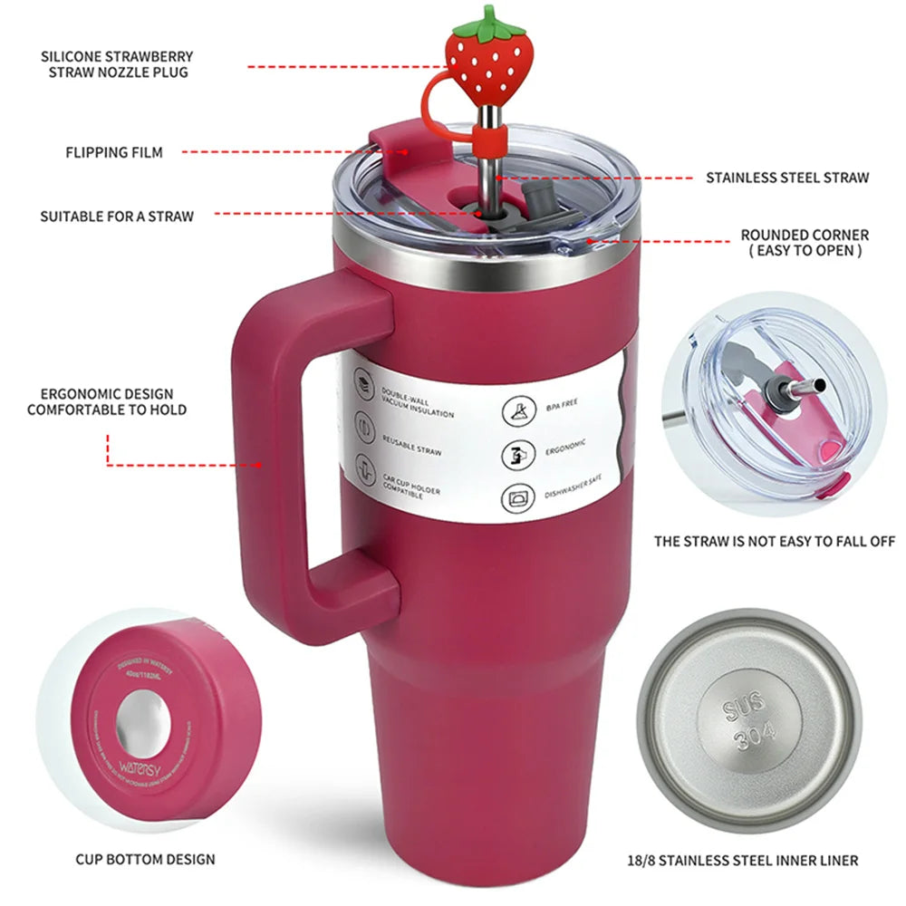 Tumbler with Handle - Travel Mug